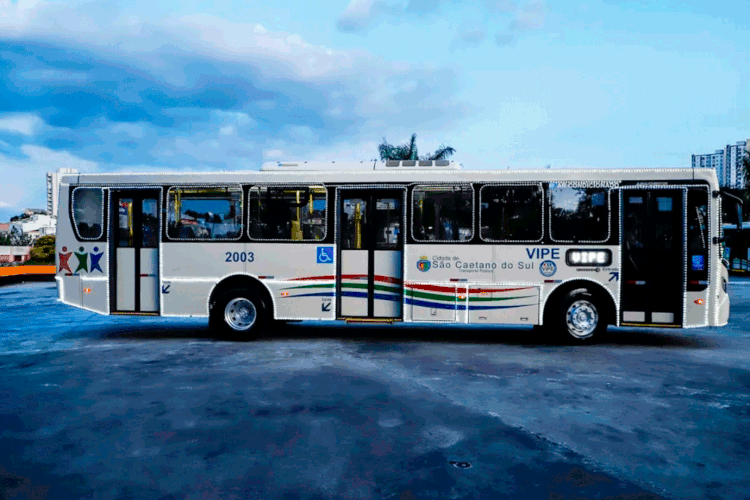 São Caetano do Sul: ônibus municipais serão gratuitos.  (Prefeitura de São Caetano do Sul/Divulgação)