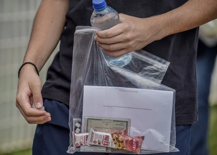 Aluno em prova do Enem: agentes chegaram a procurá-lo em casa, na cidade de Marabá, mas não o encontraram (Rafa Neddermeyer/Getty Images)