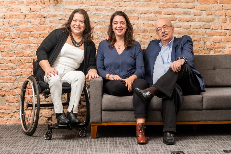 Carolina Ignarra, Juliana Ramalho e Dulcídio Almeida, do Talento Incluir: vamos faturar 9 milhões em 2023 (Arthur Calasans/Divulgação)