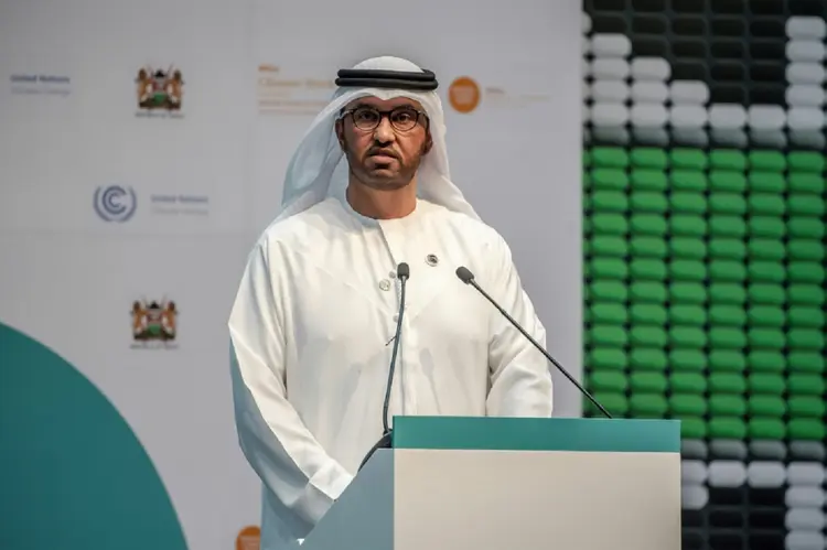 Sultan al Jaber, presidente da COP dos Emirados Árabes Unidos (AFP/AFP)