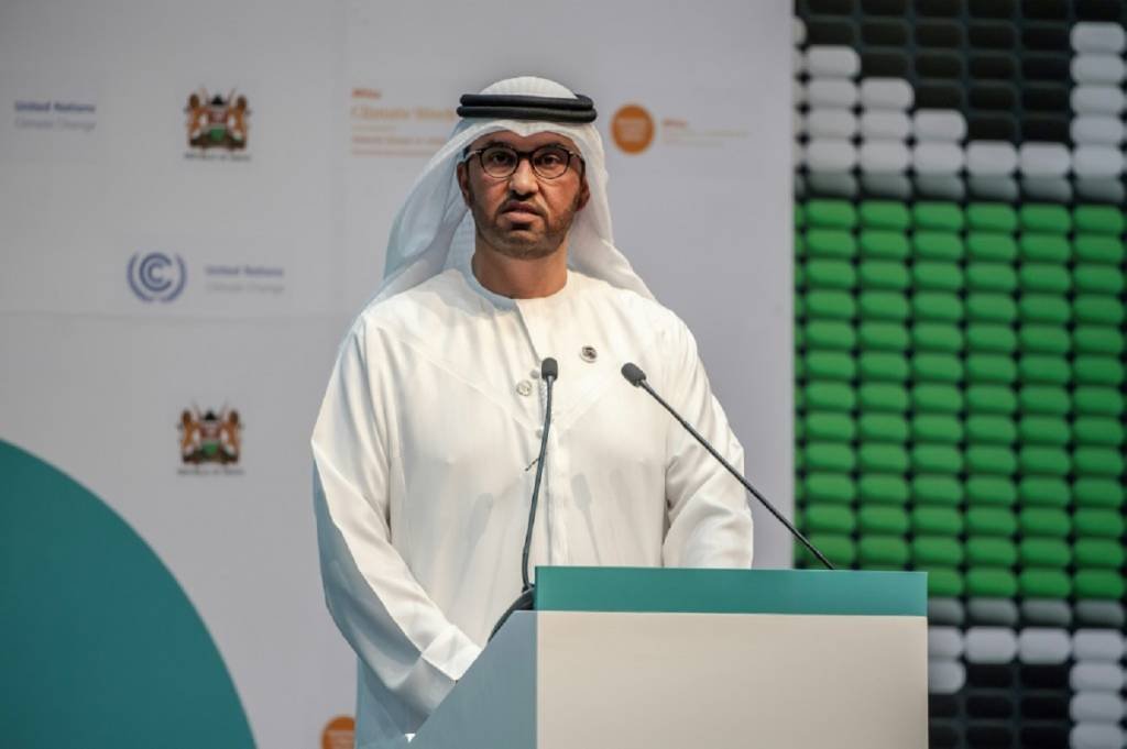 Sultan al Jaber, presidente da COP dos Emirados Árabes Unidos (AFP/AFP)