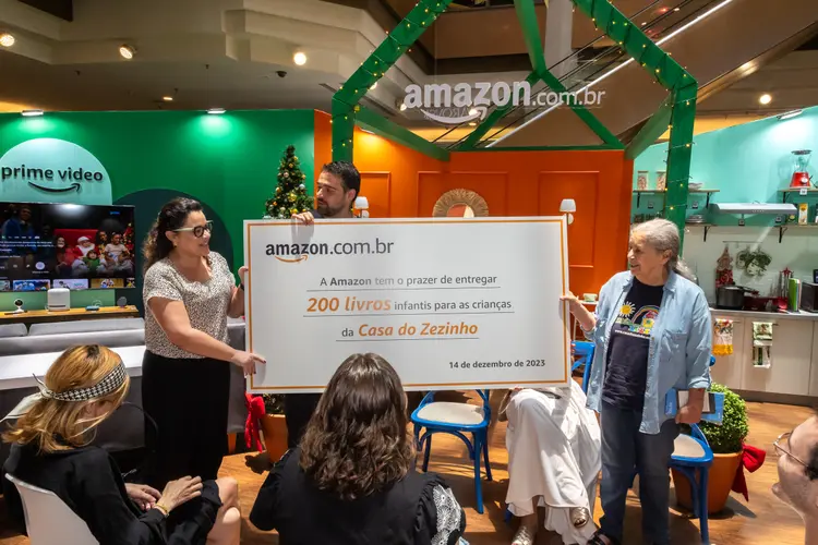 “Ter a Casa do Zezinho como apresentado nesta ação nos deixa extremamente animados com tudo que ainda podemos alcançar juntos por meio da cultura e literatura no país”, afirma Ricardo Perez, Gerente Geral de livros da Amazon Brasil. (Amazon Brasil/Divulgação)