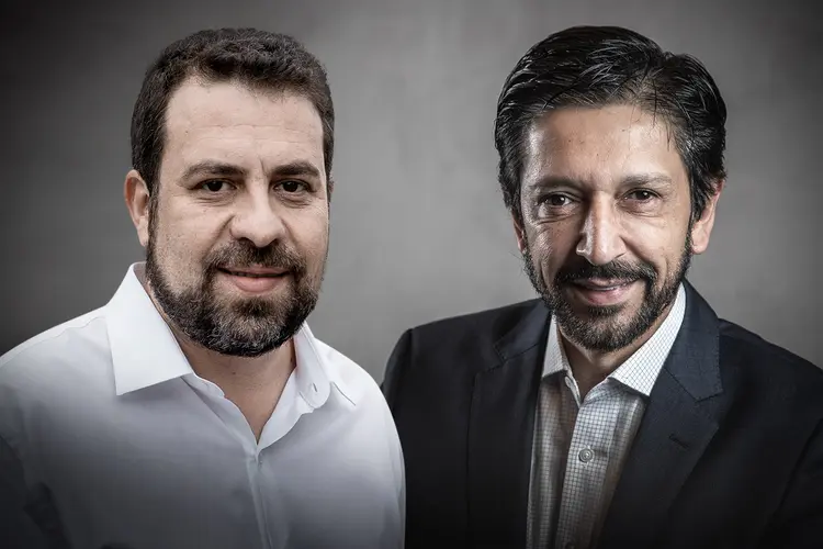 Boulos e Nunes: pesquisa mostra que deputado e atual prefeito estão na frente (Leandro Paiva/Flickr/Leandro Fonseca/Exame)
