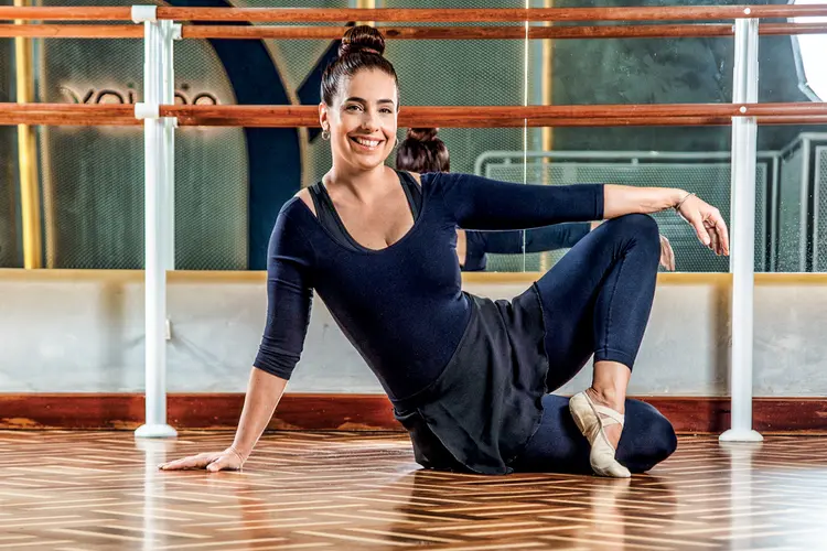 Adriana Aroulho: sua rotina hoje inclui duas práticas por semana de balé fitness  (Leandro Fonseca/Exame)