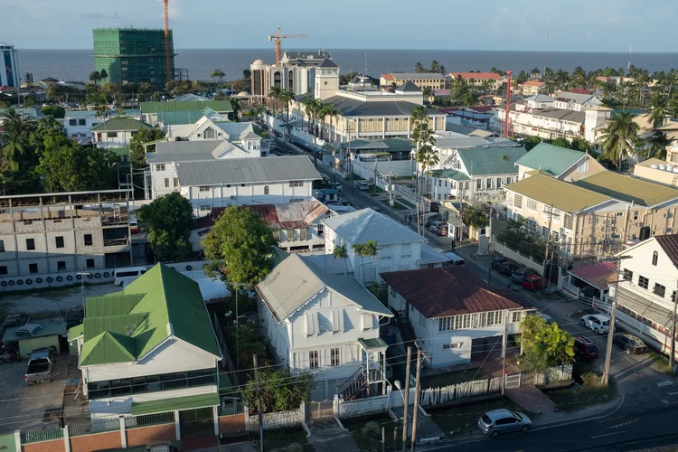 Georgetown: capital da Guiana. (Peter Bannan/Getty Images)