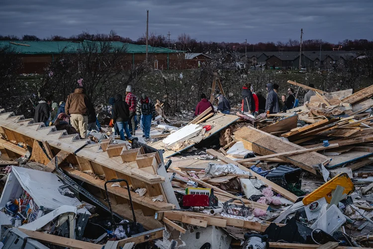 EUA: bebê sobreviveu a um forte tornado (Jon Cherry/Getty Images)