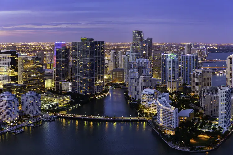 Miami Downtown: cidade é cheia de vida noturna e cultural (Danny Lehman/Getty Images)