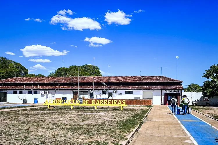 Aeroporto de Barreiras: terminal tem estrutura simples, dos anos 1980 (Rafael Balago/Exame)