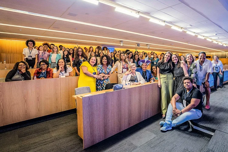 Encontro de mulheres emprendedoras na sede do banco BTG Pactual, em São Paulo: troca de experiências (Divulgação/Divulgação)