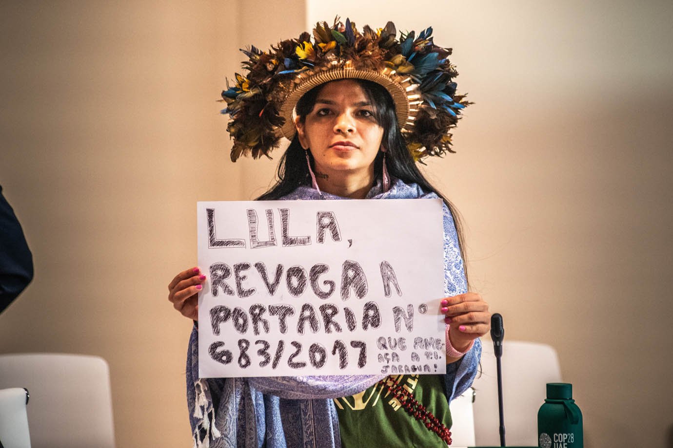 Indigena Txai Suruí na COP28 em Dubai 

Foto: Leandro Fonseca
Data: 02/12/2023