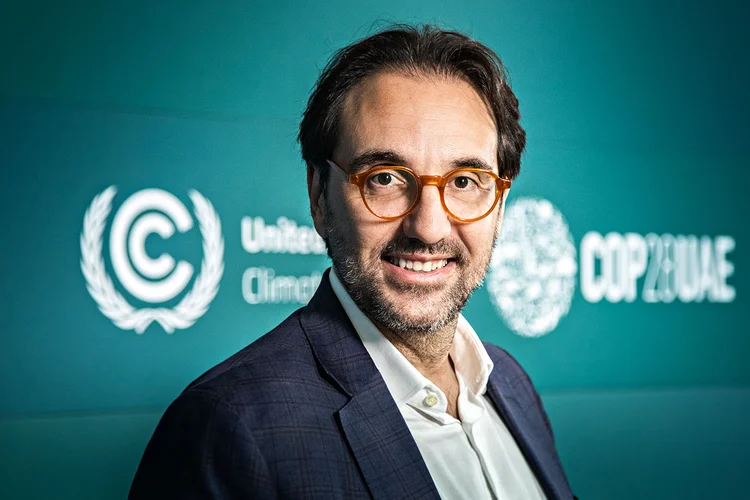 COP28 em Dubai: Carlo Pereira, CEO do Pacto Global da ONU no Brasil conversa com a equipe da EXAME em Dubai  (Leandro Fonseca/Exame)