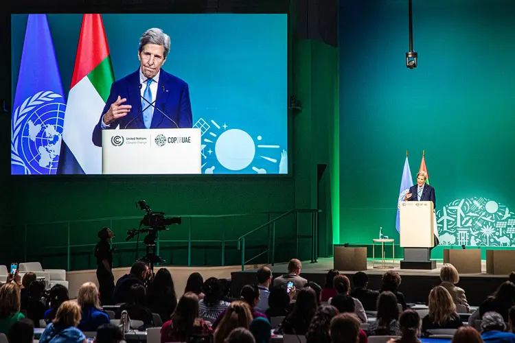 John Kerry, enviado Presidencial Especial para o Clima dos Estados Unidos na COP28  (Leandro Fonseca/Exame)