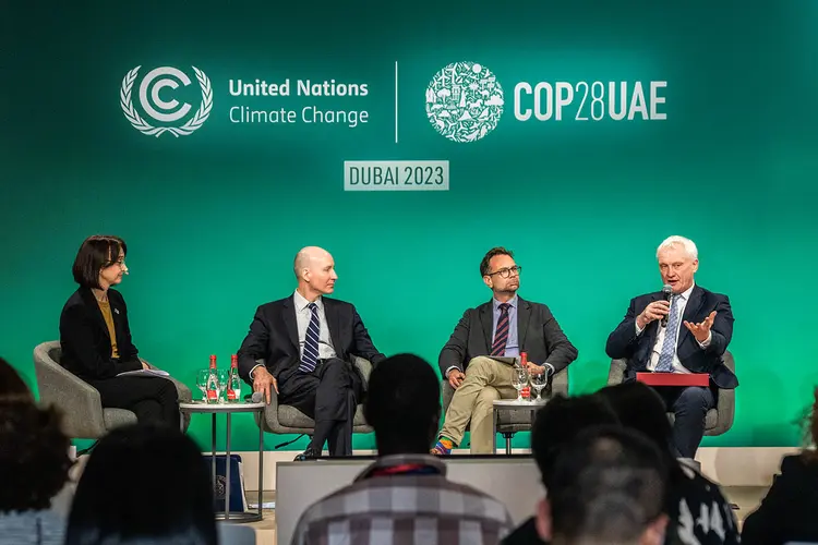 Na COP28, representantes de governos citam avanços desde a Breakthrough Agenda, da COP26 (Leandro Fonseca/Exame)