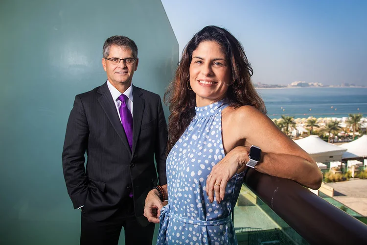 Paula Kovarsky, vice-presidente de estratégia e sustentabilidade da Raízen e Luis Guimarães, CEO da Cosan: regulação do mercado de carbono traz oportunidades (Leandro Fonseca/Exame)