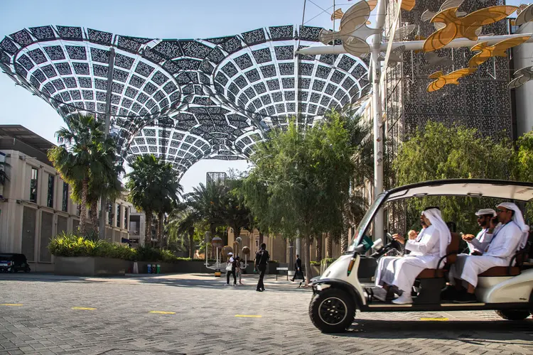 COP28, em Dubai, discutiu o futuro da mobilidade e outros temas de sustentabilidade (Leandro Fonseca/Exame)
