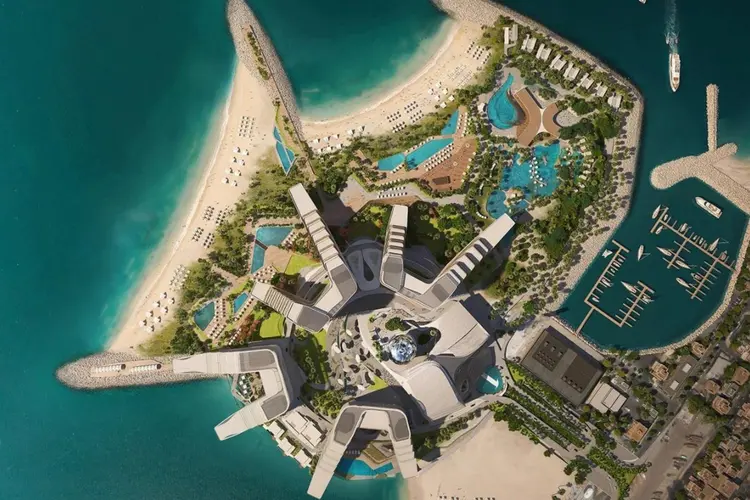The Island: novo projeto em Dubai poderá ser "Las Vegas do Oriente Médio". (TimeOut Dubai/Mirageglobal.com/Divulgação)