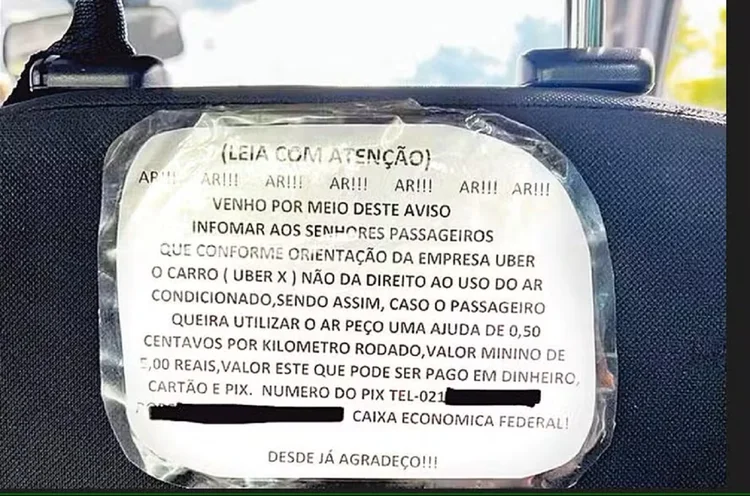 Rodando pela mesma empresa há um ano e sete meses, o motorista Carlos Cezar, de 32 anos, repudia a ação de alguns colegas (Redes Sociais/Reprodução)