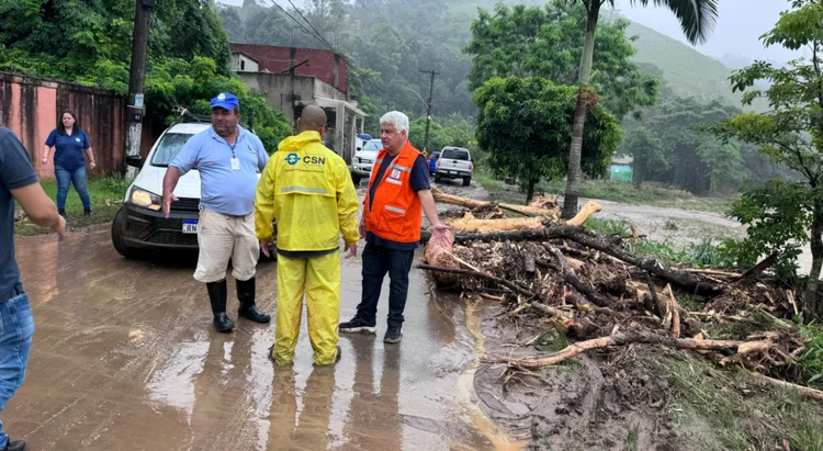 O Inmet alerta para chuvas intensas também em uma região que abrange o litoral norte do Rio, o leste de Minas Gerais e o sul do Espírito Santo (Reprodução/Prefeitura de Angra dos Reis)