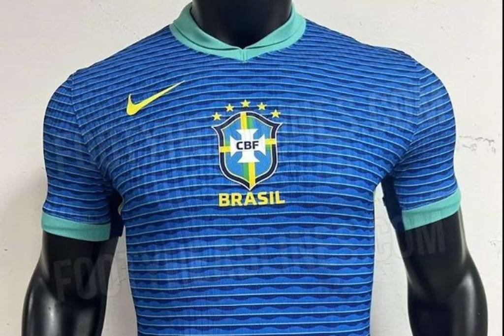 Seleção brasileira: suposta nova camisa azul do Brasil vaza em