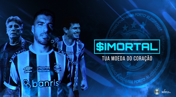 Grêmio comemora sucesso do Token $IMORTAL após quatro meses de lançamento