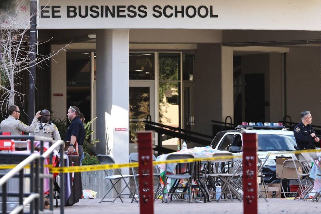 Las Vegas: Universidade de Nevada foi palco de um tiroteio nesta quarta-feira (Mario Tama/Getty Images)