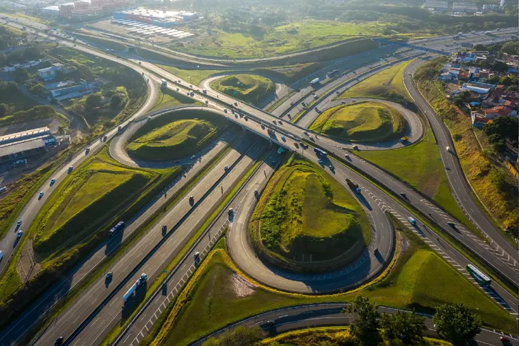 Rodovia de SP: a tarifa será cobrada no sistema "free flow" (fluxo livre) (Erich Sacco/Getty Images)