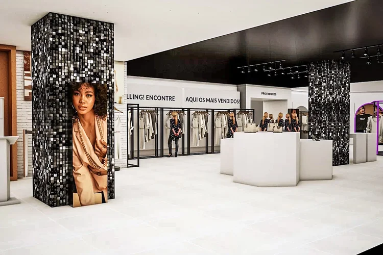 Loja temporária da Shein no Fashion Mall em São Conrado, Rio de Janeiro (Shein/Divulgação)