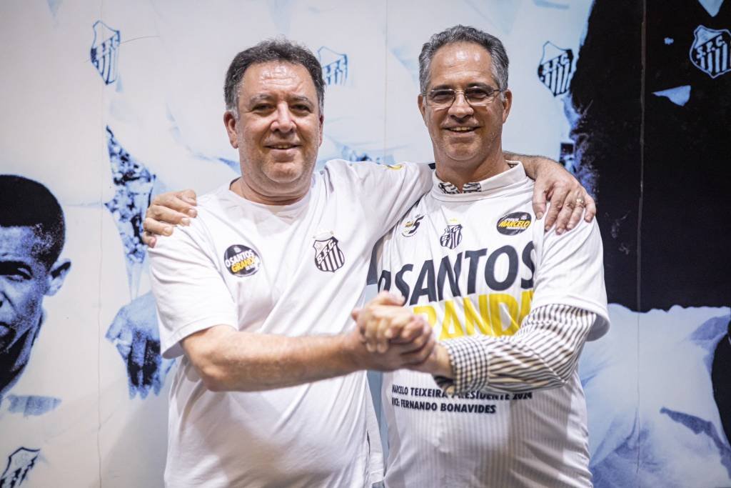 Marcelo Teixeira é o novo presidente do Santos (Reprodução/Twitter Santos)