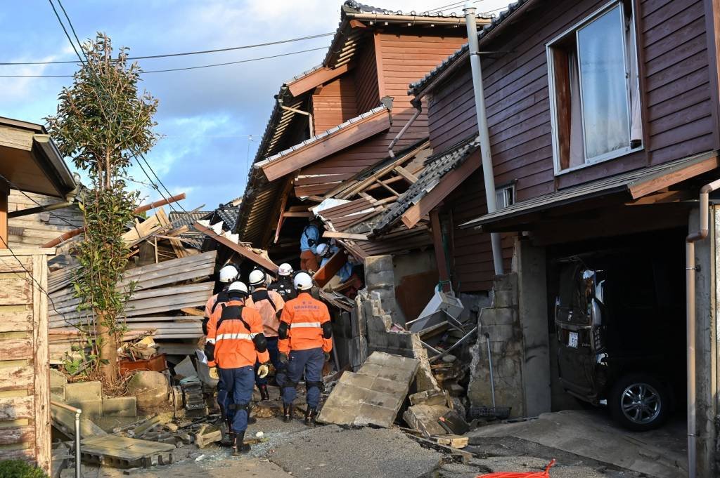 Terremoto no Japão: chuva dificulta resgates após tremores; número de mortos chega a 62