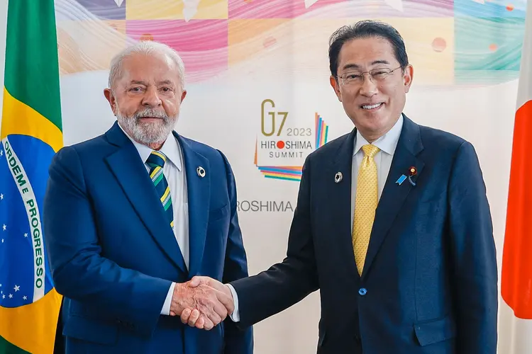 Encontro: Fumio Kishida, primeiro-ministro japonês, se encontrará com o presidente Luiz Inácio Lula da Silva (PT), nesta sexta, 3 (Ricardo Stuckert/Agência Brasil)