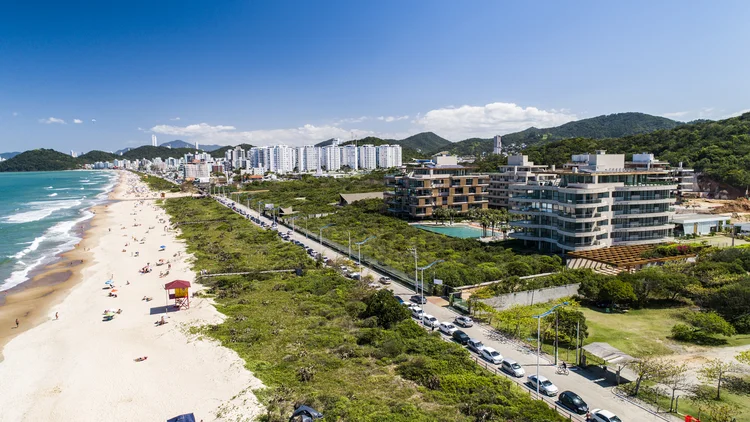 Praia Brava em Itajaí: balneário está se transformando. (Divulgação/Divulgação)