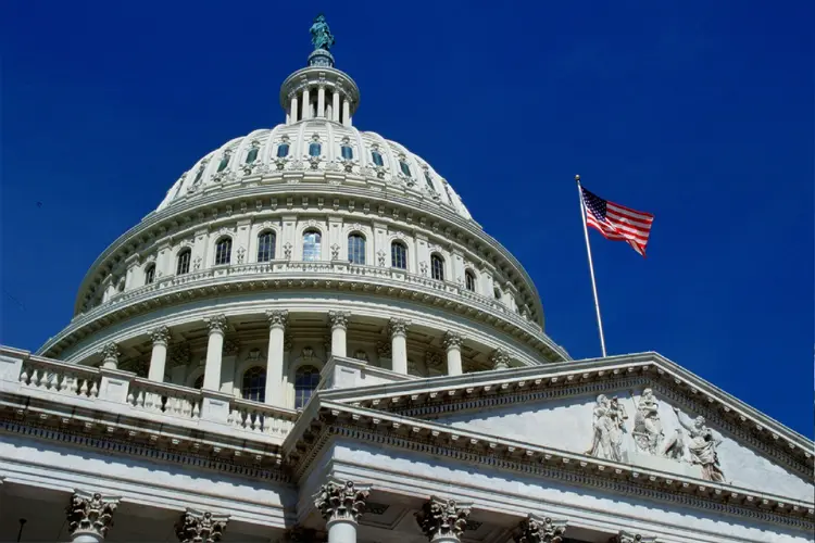 A cúpula do Congresso dos Estados Unidos, em 10 de janeiro de 2024 (Tim Graham/Getty Images)