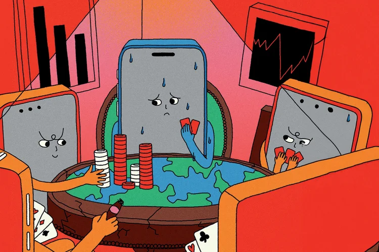 Durante anos a Apple pareceu alheia à tensão entre a China e os Estados Unidos. Ao que tudo indica, o período de paz acabou (Christina Lee/BLOOMBERG BUSINESSWEEK)