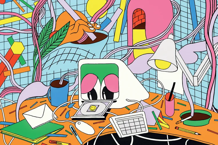 Serviços de criação de imagens como Midjourney e Dall-E estão ampliando o horizonte de designers ao redor do mundo (Patrick Kyle/BLOOMBERG BUSINESSWEEK)