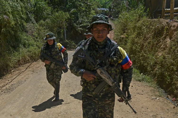 Farc: combatente de dissidência da Organização no departamento de Cauca (Joaquin Sarmiento/Getty Images)