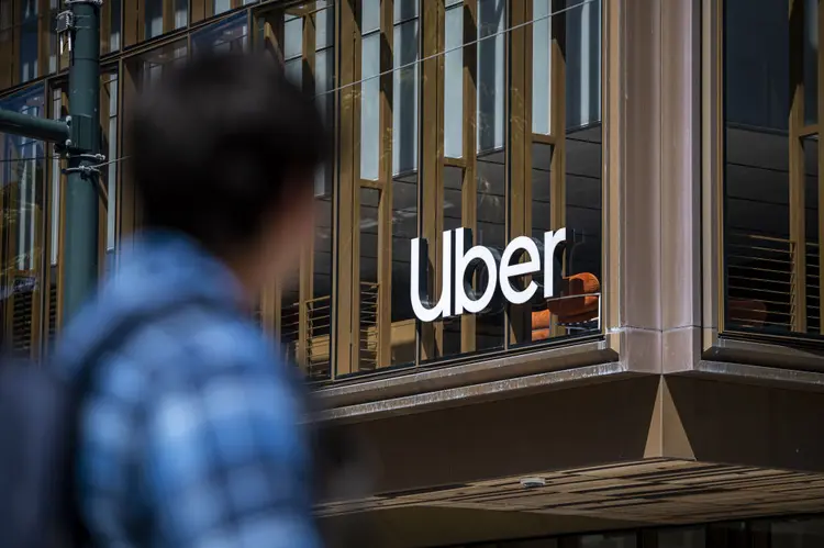 Sede da Uber em São Francisco, nos EUA: nova estratégia para os apps de entrega (Bloomberg/Getty Images)