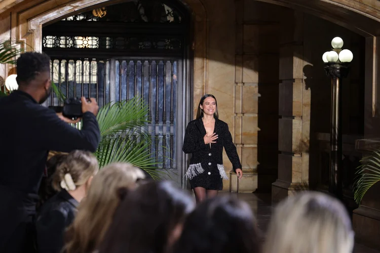 A estilista Patricia Bonaldi durante a semana de moda de Nova York. (Theo Wargo/Getty Images)