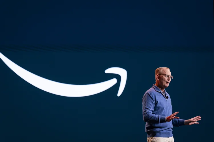 Dave Limp, senior vice president of devices and services at Amazon.com Inc., speaks during the Amazon Devices and Services event at the HQ2 campus in Arlington, Virginia, US, on Wednesday, Sept. 20, 2023. Amazon.com Inc. previewed a push into generative artificial intelligence with new features for its Alexa voice assistant. Photographer: Al Drago/Bloomberg via Getty Images (Al Drago/Getty Images)