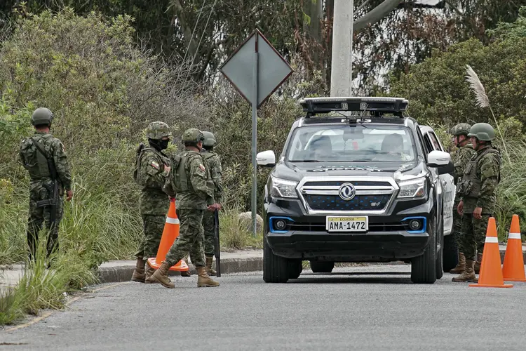 Equador: a fuga de 'Fito', que cumpria desde 2011 uma pena de 34 anos por crime organizado, narcotráfico e assassinato, desencadeou uma guerra entre os traficantes e o Estado (Fernando Machado/AFP/AFP)