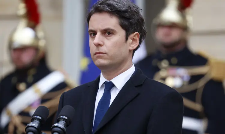 Gabriel Attal, primeiro-ministro da França (Chesnot/Getty Images)