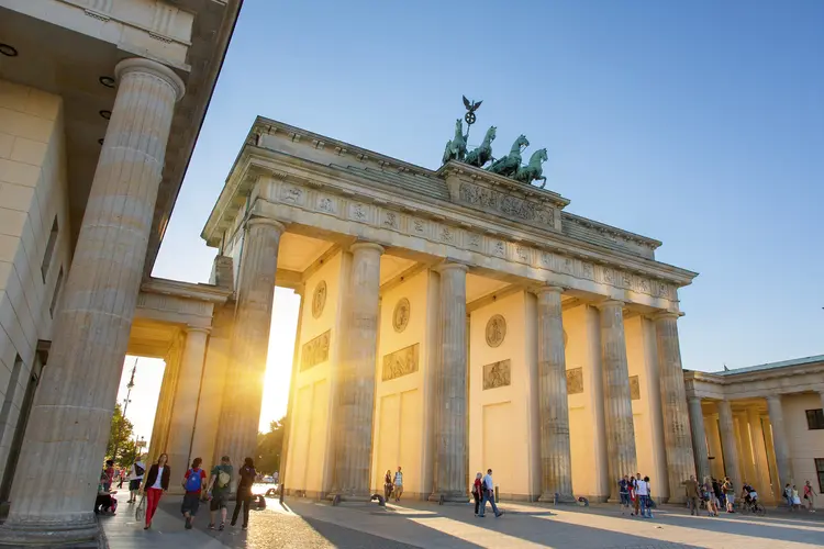 Portão de Brandemburgo: ponto turístico de Berlim, na Alemanha. (Sylvain Sonnet/Getty Images)