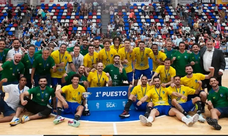 Handebol masculino: Brasil derrota a Argentina por 28 a 26 (Coscabal/Divulgação)