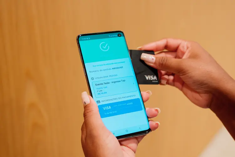 Novidade da Visa permite pagamento por aproximação no próprio smartphone (Visa/Divulgação/Divulgação)