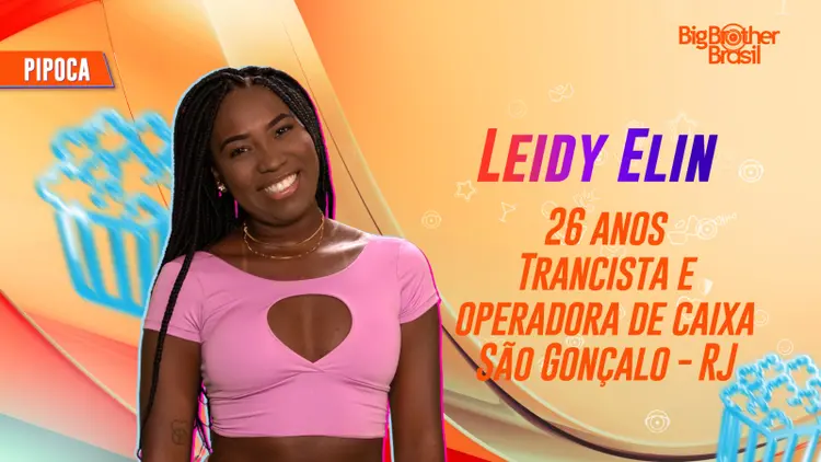 Leidy Elin é a primeira Pipoca do BBB 24 (Globo/Divulgação)