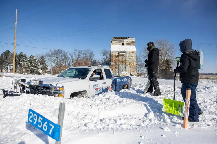 Eleições americanas: nevasca causou impactos em cidades de Iowa (EUA) (Rachel Mummey/Getty Images)