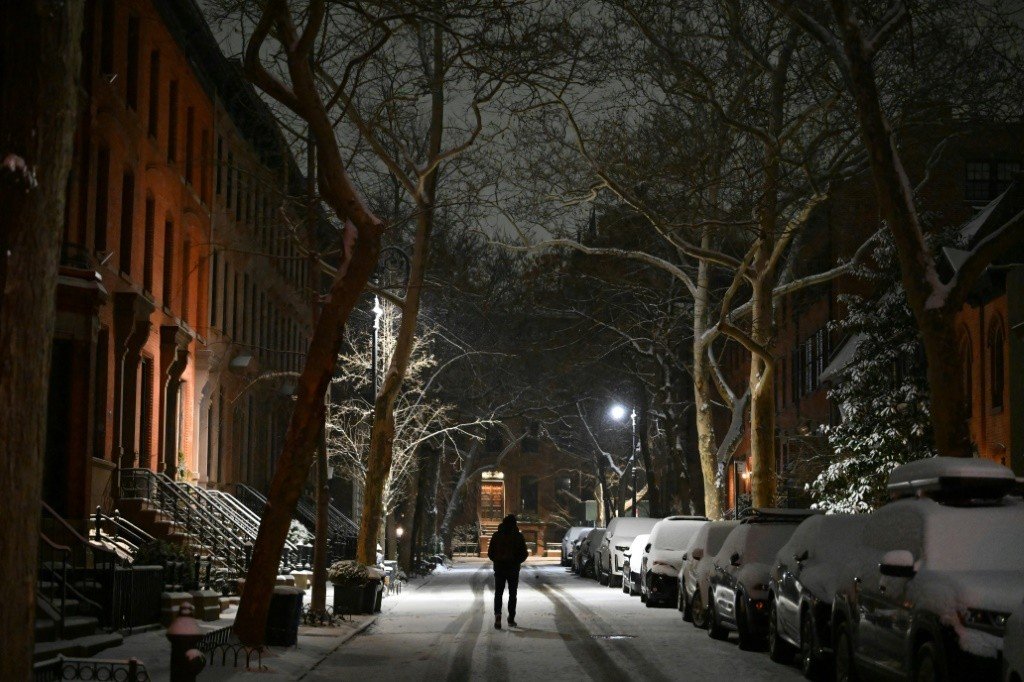 Volta a nevar em Nova York após quase dois anos