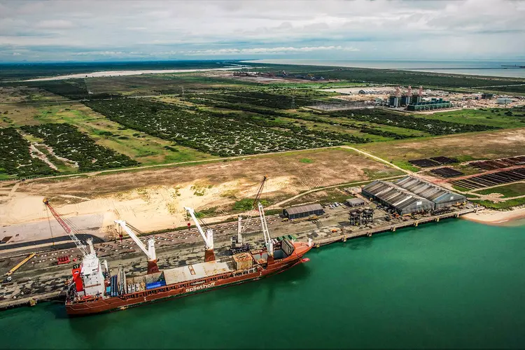 Porto de Açu: porto pede 400 milhões de reais à OSX pelo uso do espaço (Porto de Açu/Divulgação)