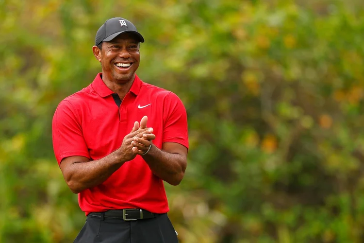 Tiger Woods é um dos fundadores da TGL, que combina golfe e tecnologia em partidas disputadas em simuladores. (Mike Ehrmann/Getty Images)