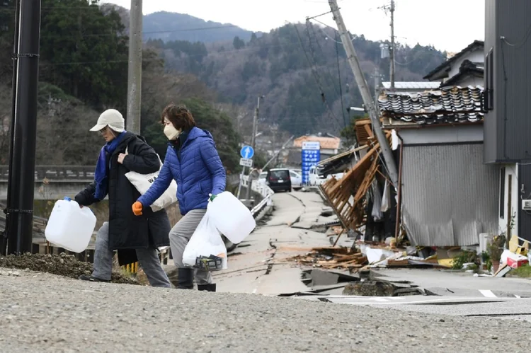 Terremoto no Japão: Várias centenas de pessoas que perderam suas casas permanecem alojadas em abrigos (AFP/AFP)