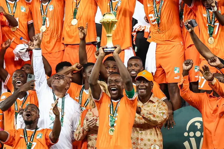 Copa Africana: a campanha da Costa do Marfim, então anfitriã do torneio, foi digna de filme (FRANCK FIFE/AFP Photo)